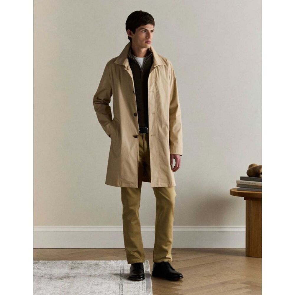 Quince Men Comfort Stretch Trench Coat Khaki - XXL